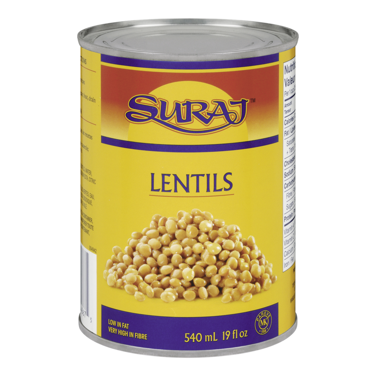 Suraj Lentils 540 ml, $0.33/100ml