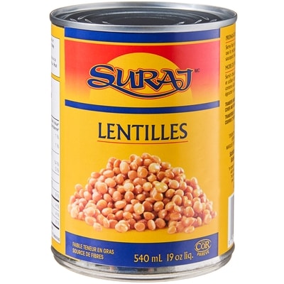 Suraj Lentilles 540 ml, 0,31 $/100ml