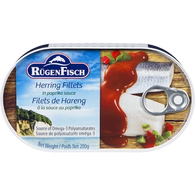 S&F Rugen Herring Fillets, Paprika Sauce 200 g, $2.00/100g