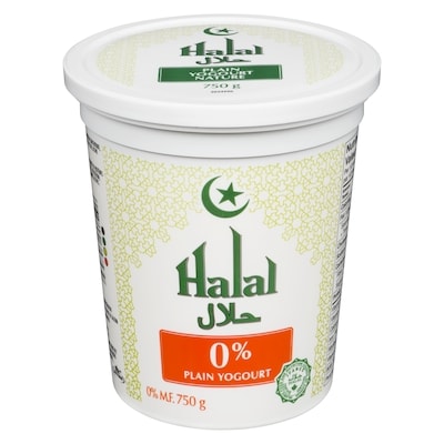 Khaas Halal Yogurt, Plain 0% 750 g, $0.44/100g