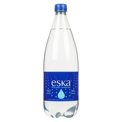 Eska Eau gazéifiée 1 l, 0,18 $/100ml
