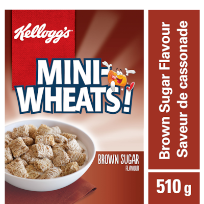 Kelloggs Mini-Wheats Cereal, Brown Sugar Flavour 510 g, $1.37/100g