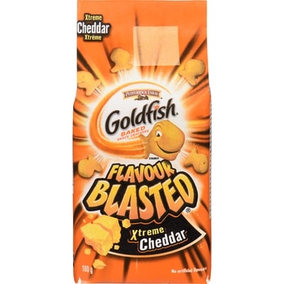 Pepperidge Farm Goldfish  Flavour Blasted  Xtreme Cheddar 180 g, $1.55/100g