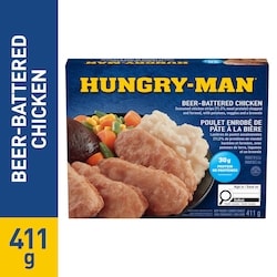 Hungry-Man Poulet enrobé de pâte à la bière 411 g, 0,97 $/100g
