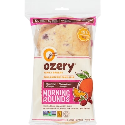 Pita Break Buns Morning Rounds Cranberry Orange  450 g, $1.18/100g