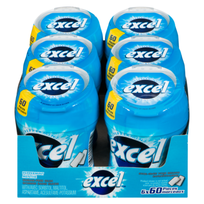 Wrigley’s Gomme à la menthe poivrée en bouteille 6x1.0 ea, 4,58 $/1ch