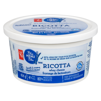 PC Blue Menu Ricotta Cheese 454 g, $1.87/100g