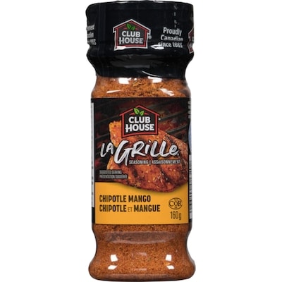 Club House Chipotle Et Mangue Assaisonnement 160 g, 5,62 $/100g