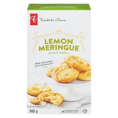 President's Choice Lemon Meringue Dessert Cookies 300 g, $1.50/100g