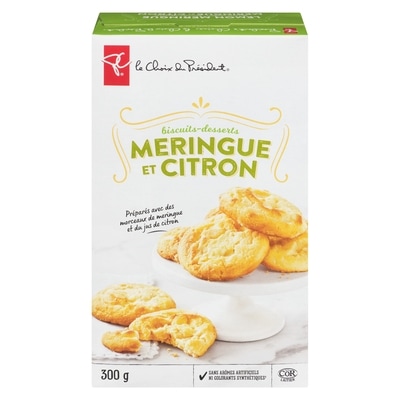 le Choix du Président Biscuits-desserts meringue et citron 300 g, 1,50 $/100g