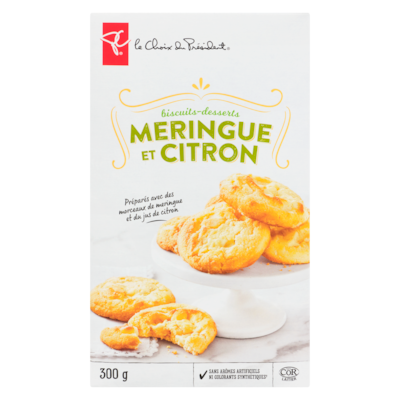 Biscuits-desserts meringue et citron