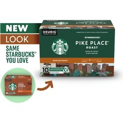 Starbucks Pike Place Roast Medium Roast Ground Coffee K-Cup Pods