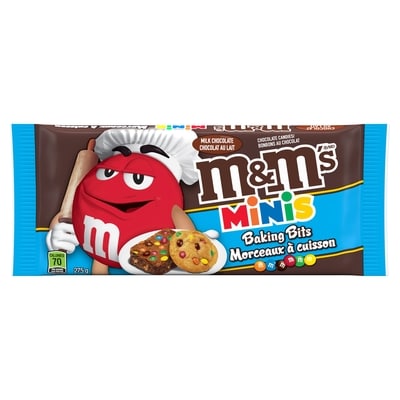 M&M's Minis Milk Chocolate Candies, Baking Bits, Pouch 275 g, $3.27/100g