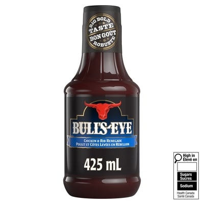 Bull's-Eye Chicken & Rib Renegade BBQ Sauce 425 ml, $1.41/100ml