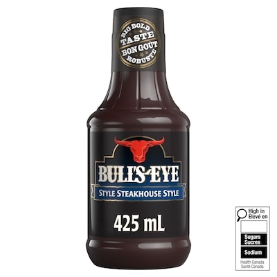 Bull's-Eye Sauce barbecue steakhouse 425 ml, 0,82 $/100ml