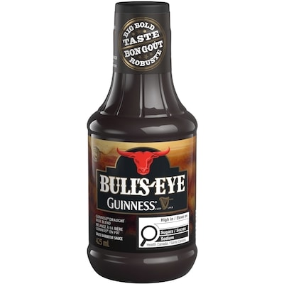 Bull's-Eye Sauce barbecue Mélange à la bière Guinness 425 ml, 1,06 $/100ml