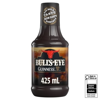 Bull's-Eye Sauce barbecue mélange à la bière guinness 425 ml, 0,53 $/100ml