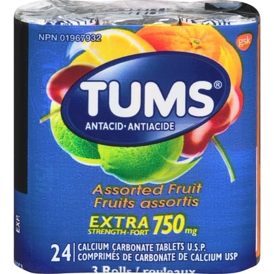 Tums Extra Strength, Assorted Fruit 3 ea, $1.33/1ea
