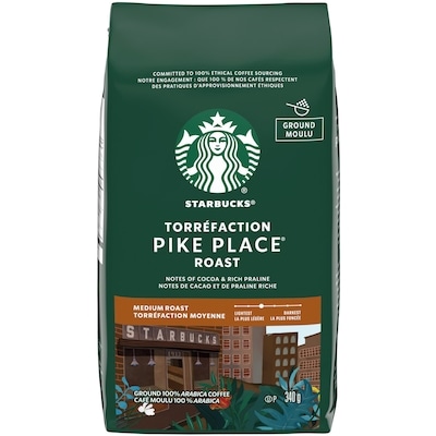 Starbucks Ground 100% Arabica Coffee Pike Place Medium Roast 340 g, $3.53/100g