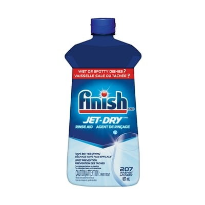 Finish Jet-Dry, Agent de rinçage pour lave-vaisselle, Original, Agent de rinçage et de séchage pour lave-vaisselle 621 ml, 2,25 $/100ml