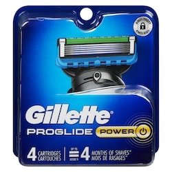 ProGlide Power Razor Refills for Men, 4 Razor Cartridges for FlexBall Handle, 5-Blade Razor Blades, Precision Trimmer for Men