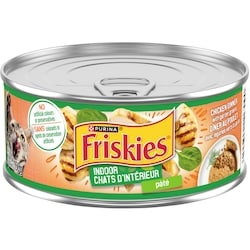 Purina Friskies Indoor Chicken Dinner with Garden Greens pâté, Wet