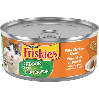 Purina (MD) Friskies(MD) Chats d'Intérieur Pâté DÎner au Poulet avec Légumes du Jardin Nourriture pour Chats 156 g, 0,58 $/100g