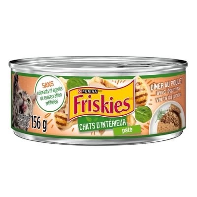 Purina Friskies chats d'intérieur nourriture humide pour chats 156 g, 0,64 $/100g