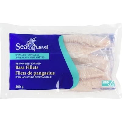 Seaquest Basa Fillets 400 g, $2.50/100g