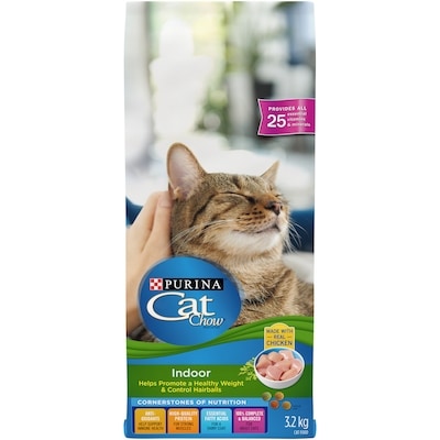 Purina Cat Chow Indoor Cat Food with Real Chicken, Dry Cat Food 3 kg, $0.59/100g