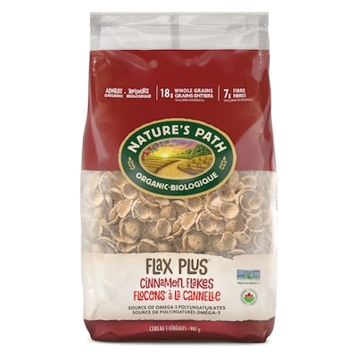 Nature's Path Organic Flax Plus Cinnamon Flakes Cereal 907 g, $1.02/100g