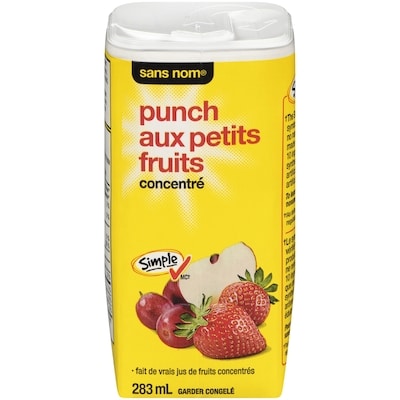 Sans Nom Punch aux petits fruits concentré 283 ml, 0,53 $/100ml