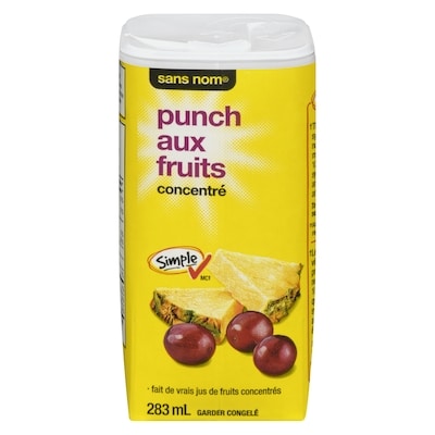 Sans Nom Punch aux fruits concentré 283 ml, 0,53 $/100ml