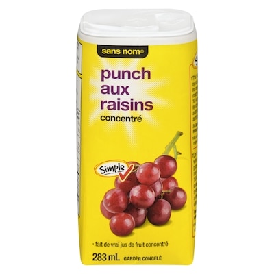 Sans Nom Punch aux raisins concentré 283 ml, 0,53 $/100ml