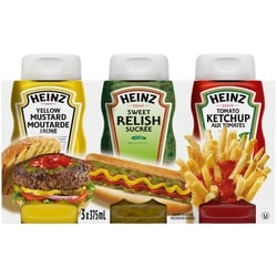 Heinz Ensemble de condiments 375 ml, 0,75 $/100ml