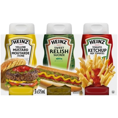 Heinz Ensemble de condiments 375 ml, 0,58 $/100ml