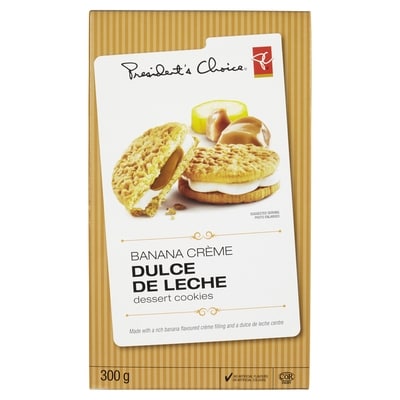 President's Choice Dessert Cookies Banana Crème Dulce De Leche 300 g, $1.33/100g