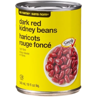 No Name Dark Red Kidney Beans 540 ml, $0.33/100ml