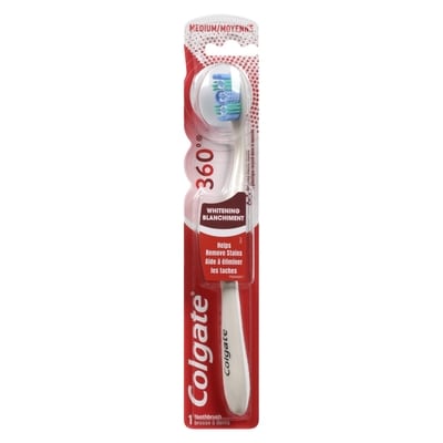 Colgate Total 360° Optic White Toothbrush, Medium 1 ea, $5.99/1ea