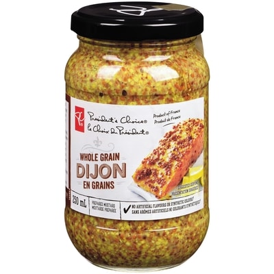 le Choix du Président Moutarde de Dijon en grains 250 ml, 1,20 $/100ml
