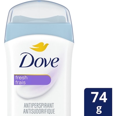Dove Antisudorifique Dove Frais protection antibactérienne contre les odeurs 74 g, 8,11 $/100g