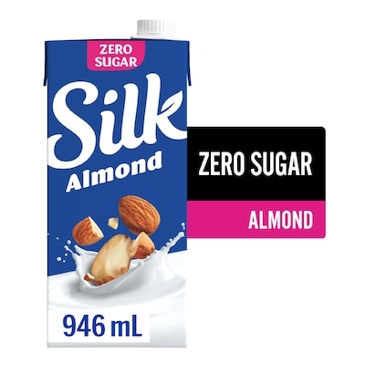 Silk Almond Milk Alternative, Unsweetened, Dairy Free, Shelf Stable 946 ml, $0.37/100ml