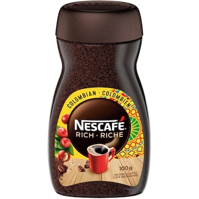 Nestlé Café instantané Riche Colombien, ajoutez simplement de l’eau chaude 100 g, 7,00 $/100g