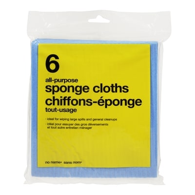 No Name All-Purpose Sponge Cloth 6 ea, $5.49/1ea