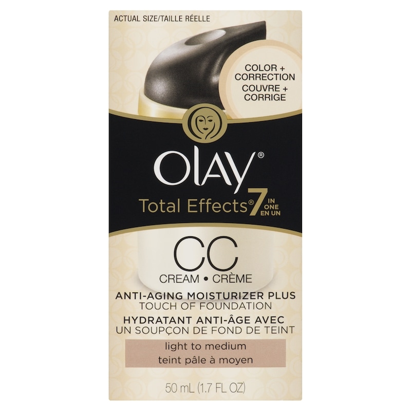 Total Effects CC Cream Daily Moisturizer + Touch of Foundation, 50 mL