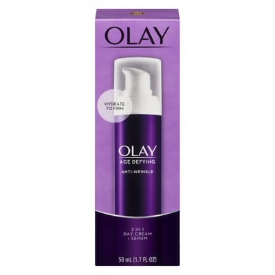 Olay Age Defying Anti-Wrinkle 2-in-1 Day Cream Plus Face Serum, 50 mL 50 ml, $42.98/100ml