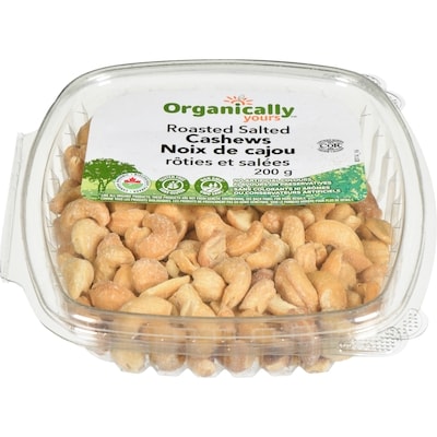 Organically Yours Cashews, Roasted & Salted 200 g, $5.50/100g