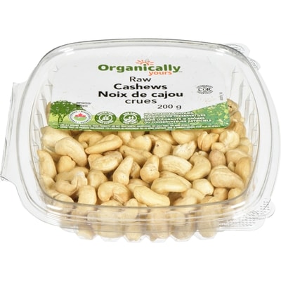 Organically Yours Cashews, Raw Whole 200 g, $5.25/100g