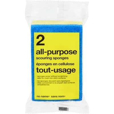 No Name All-Purpose Scouring Sponges, 2-Pack 1 ea, $0.90/1ea