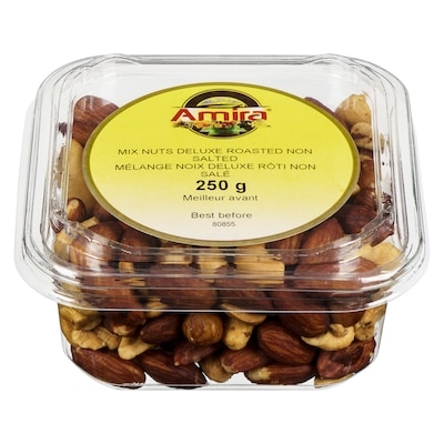 Amira Roasted Unsalted Nuts Mix 250 g, $2.80/100g